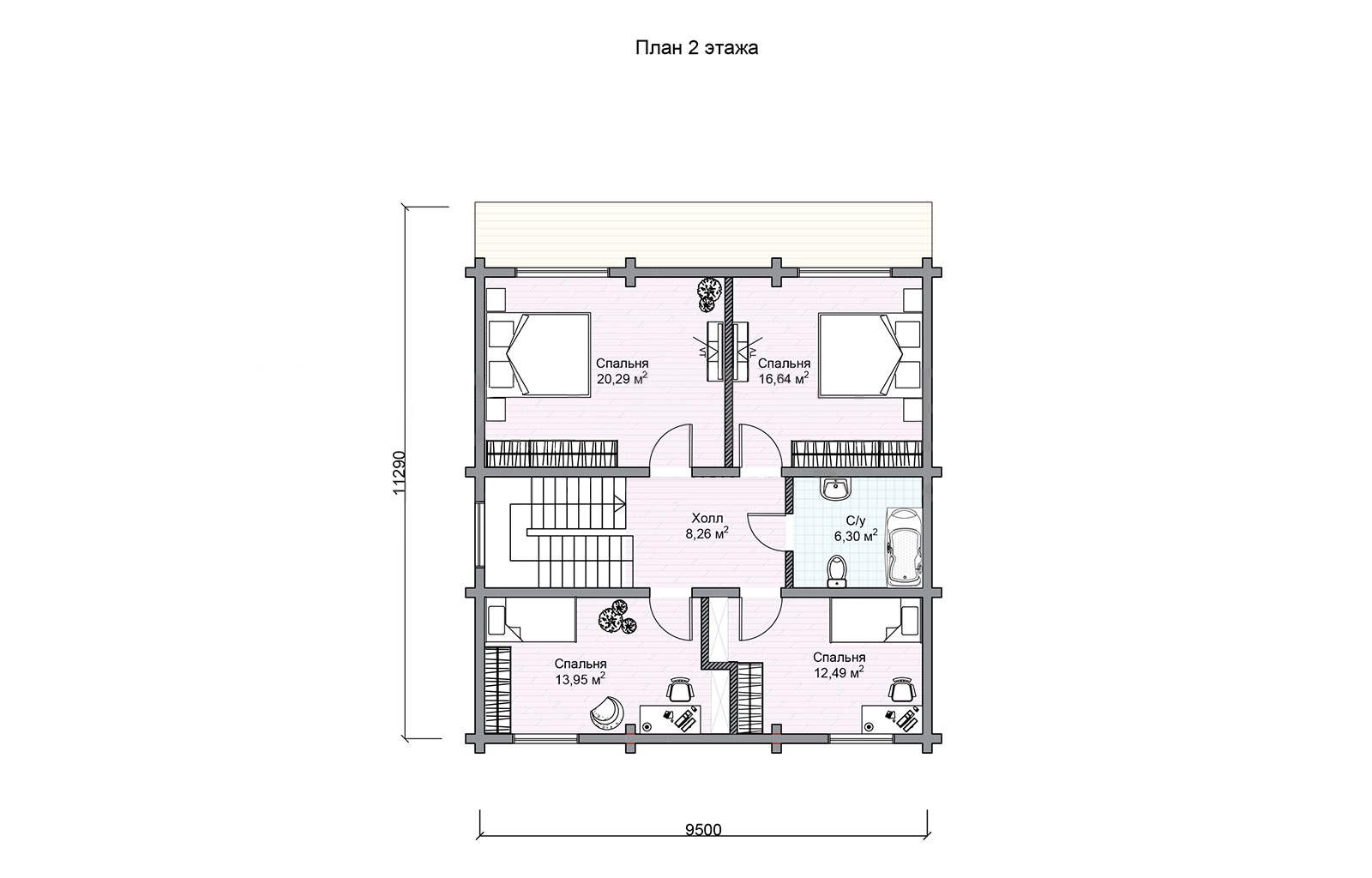 План 2 этажа